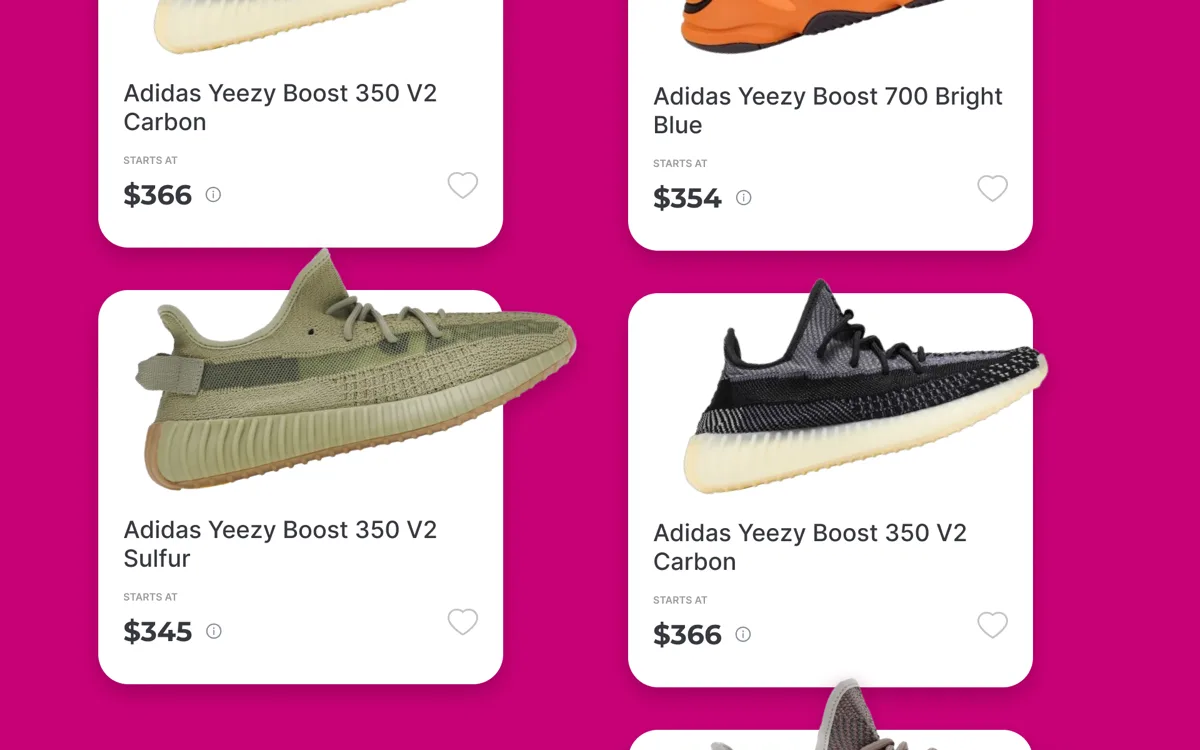Neustreet — Mobile app market overview screen