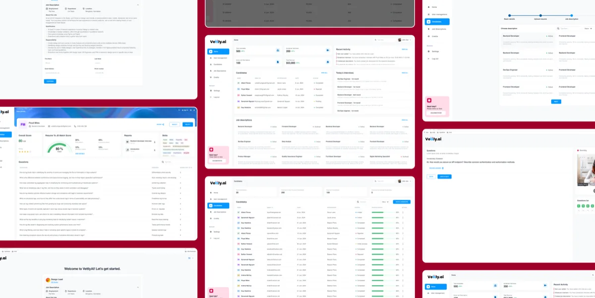 Vettly.ai — Component system and design handoff