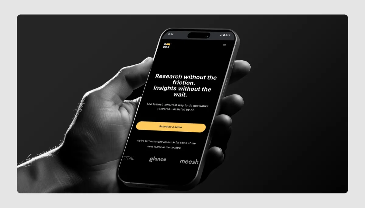 Poocho — Features and value proposition sections