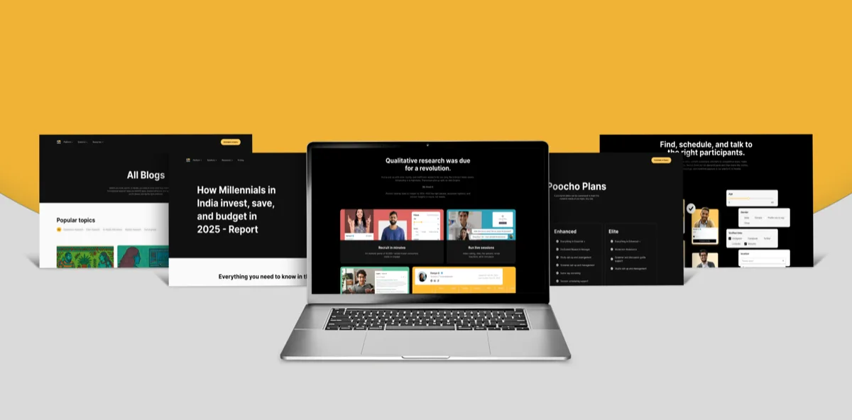 Poocho — Mobile responsive design views