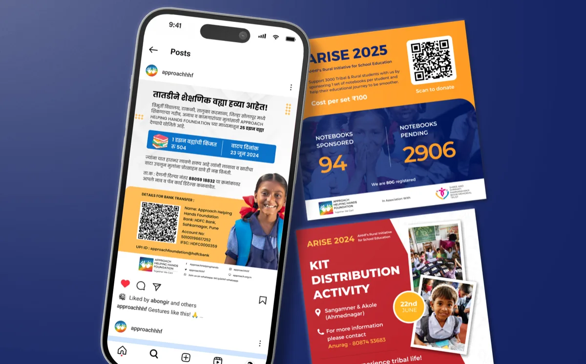 AHHF — WhatsApp forward and community outreach visuals