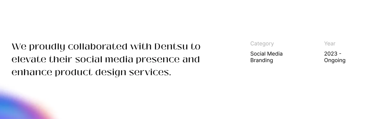 Dentsu — Employee feature card templates