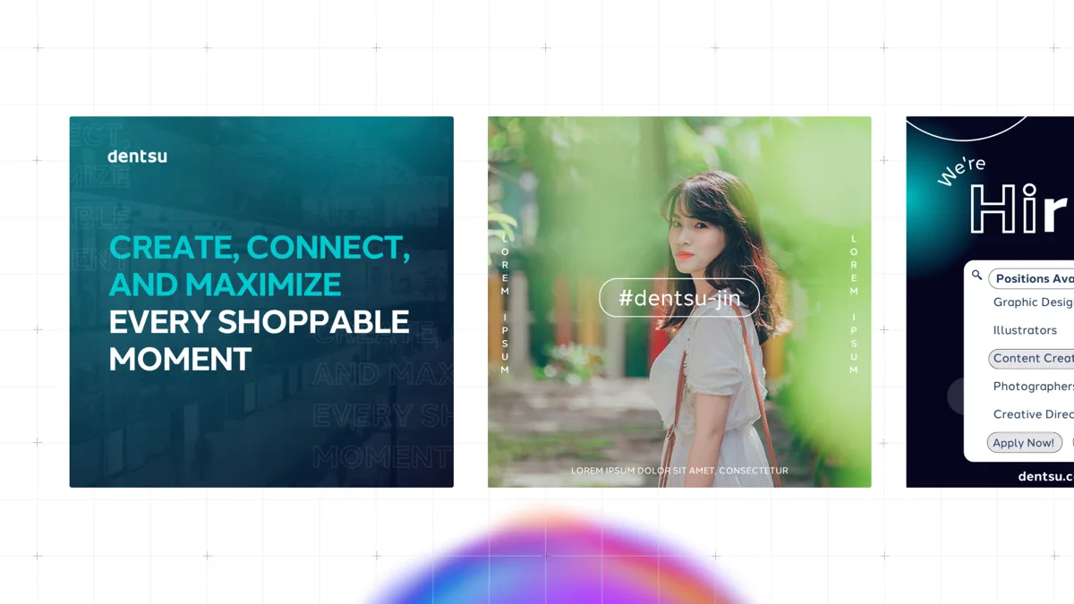 Dentsu — Thought leadership social posts