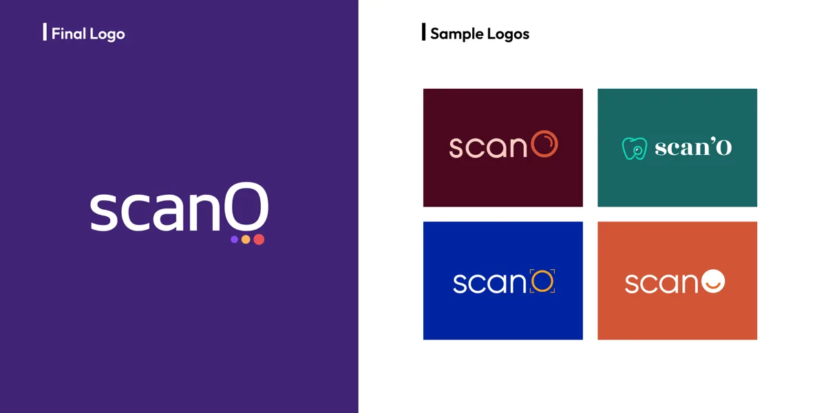 Scano — Logo design and mark variations