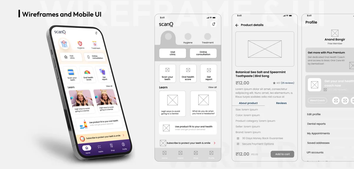 Scano — Color system and typography