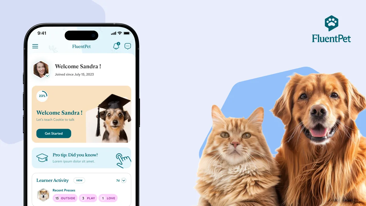 FluentPet — Profile and settings screens