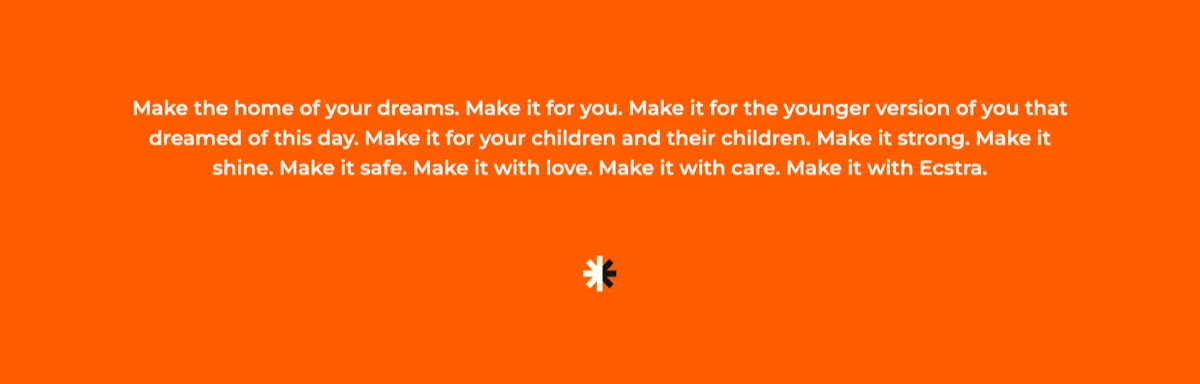 Ecstra — Project portfolio section