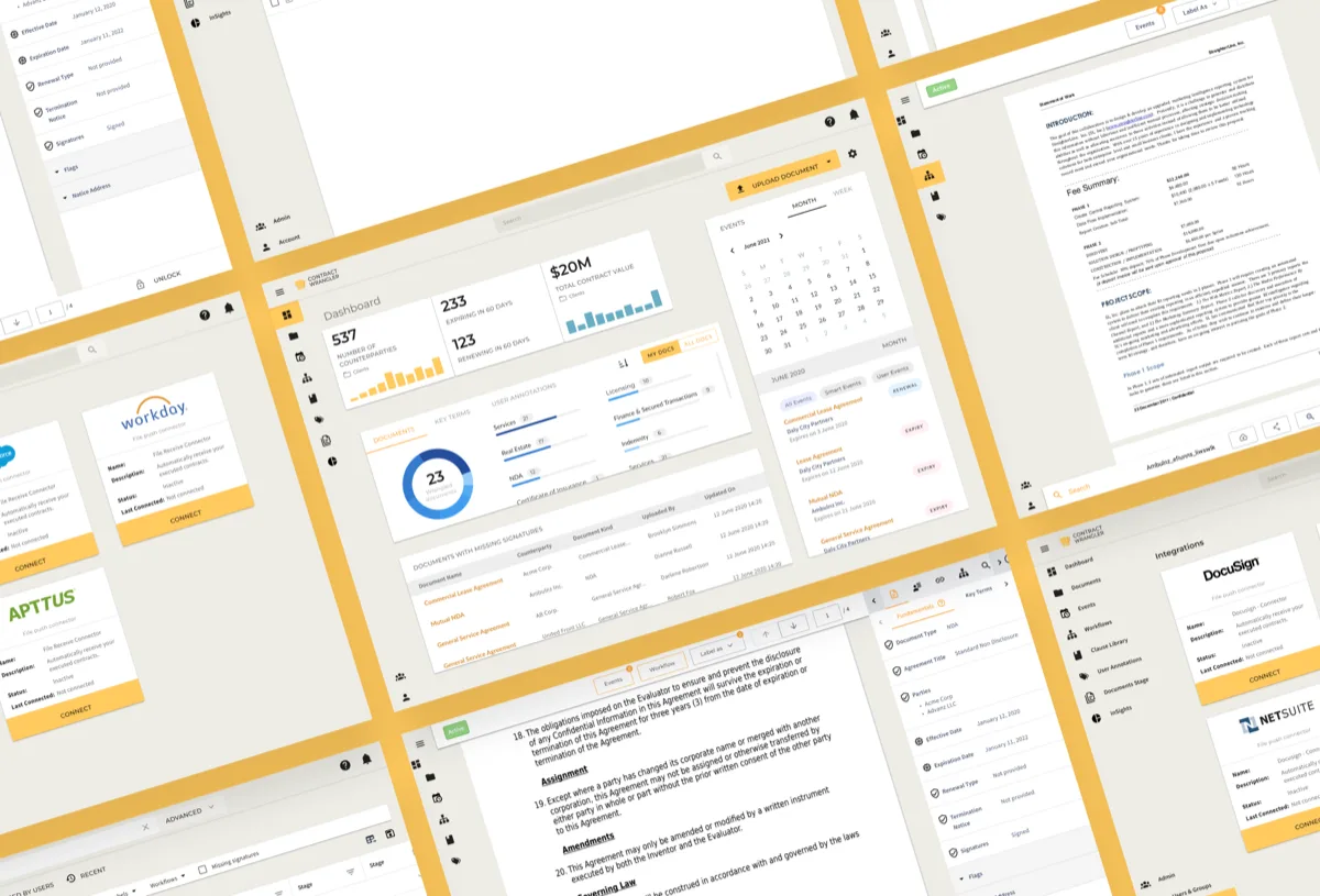 ContractWrangler — Redesigned dashboard and navigation
