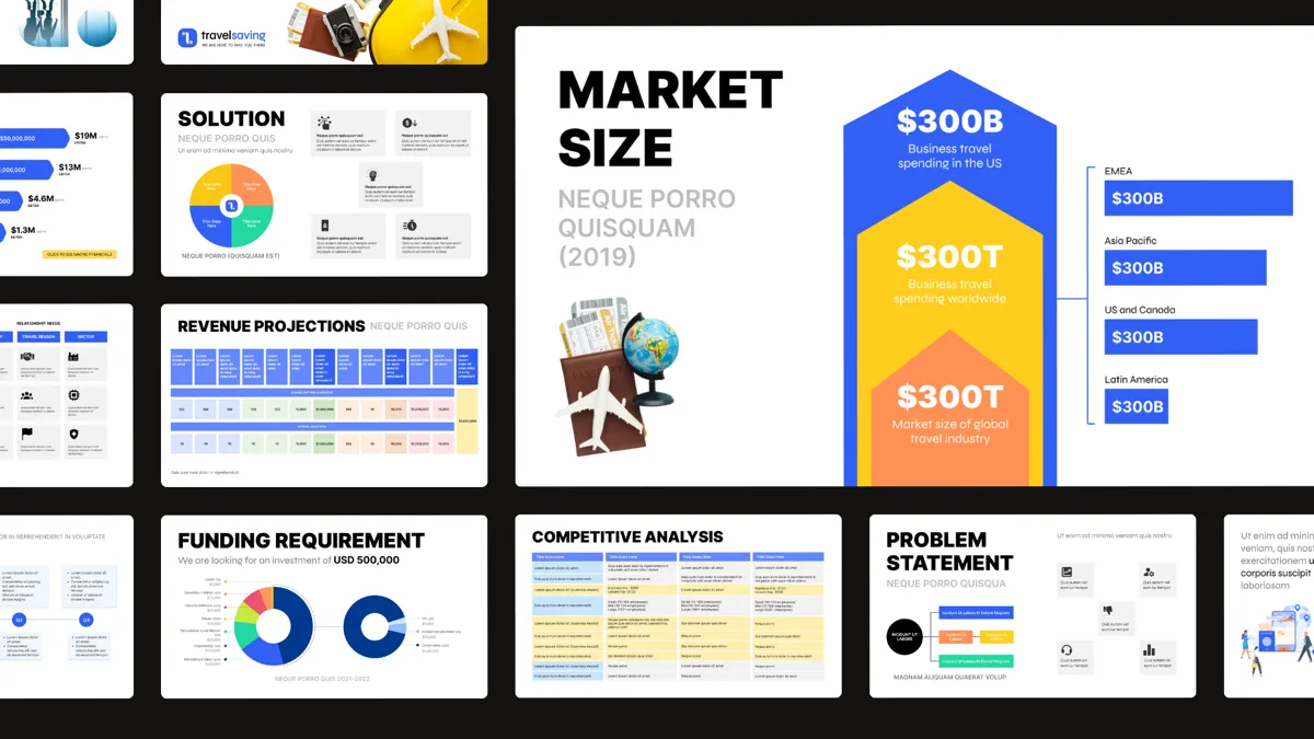 Travelsaving — Title and overview slide