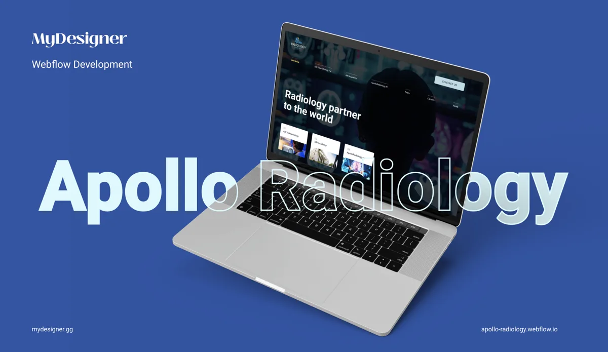 Apollo Radiology — Homepage hero and navigation
