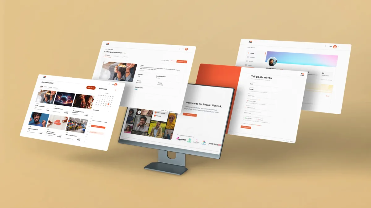 Poocho App — Survey and response interface