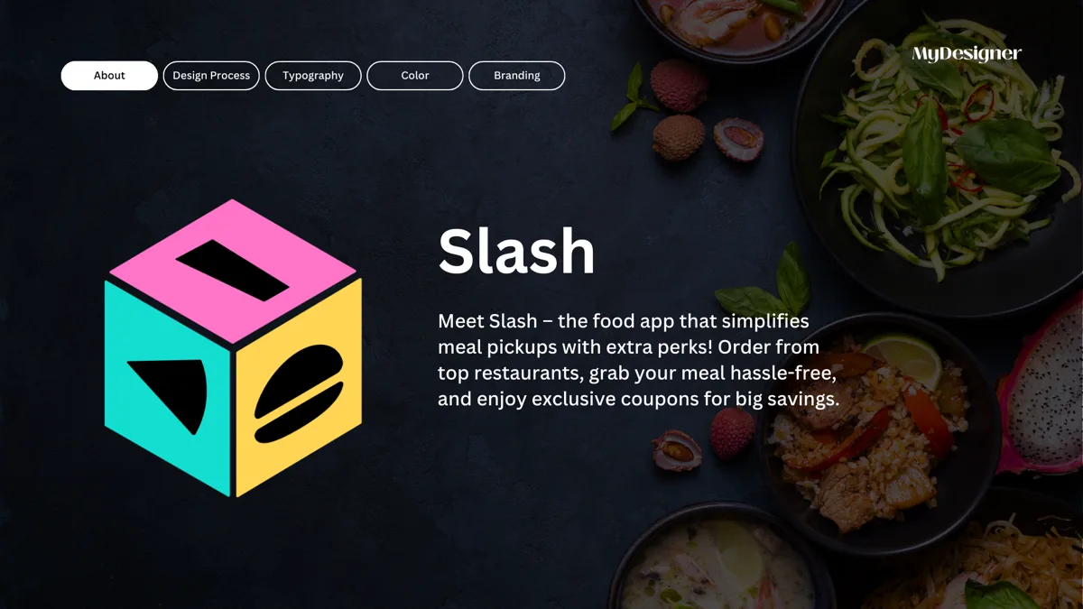 Slash — Digital application mockups