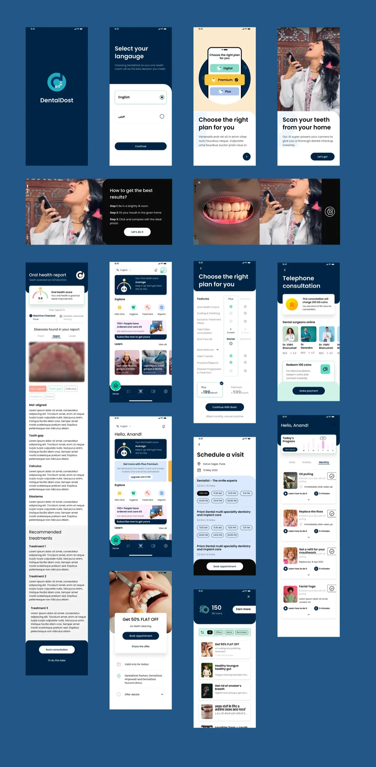 DentalDost App — Health Dashboard and Insights