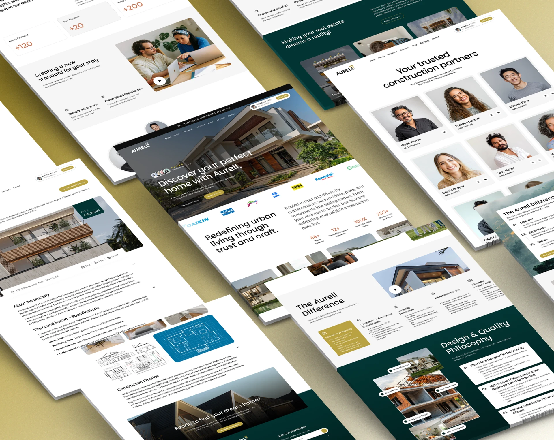 Aurell property discovery and detail screens