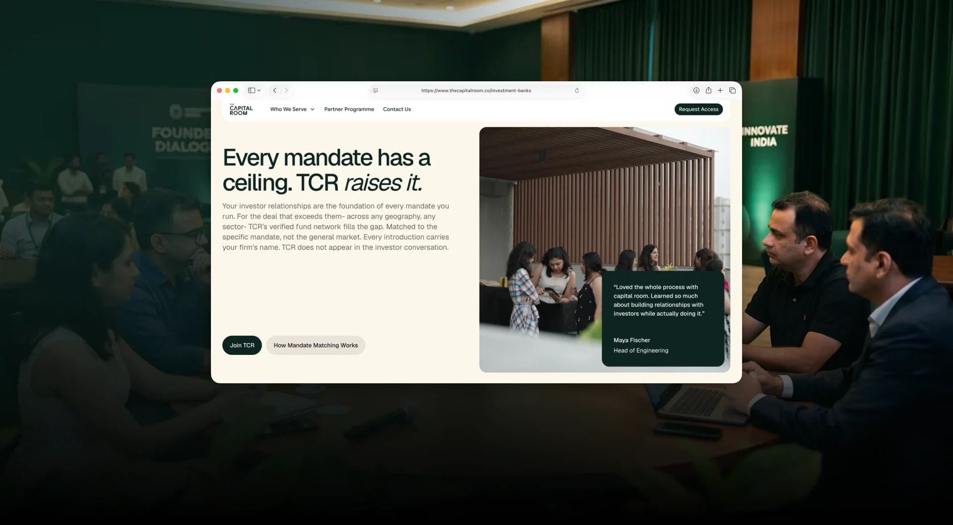The Capital Room — sector and capital-flow content