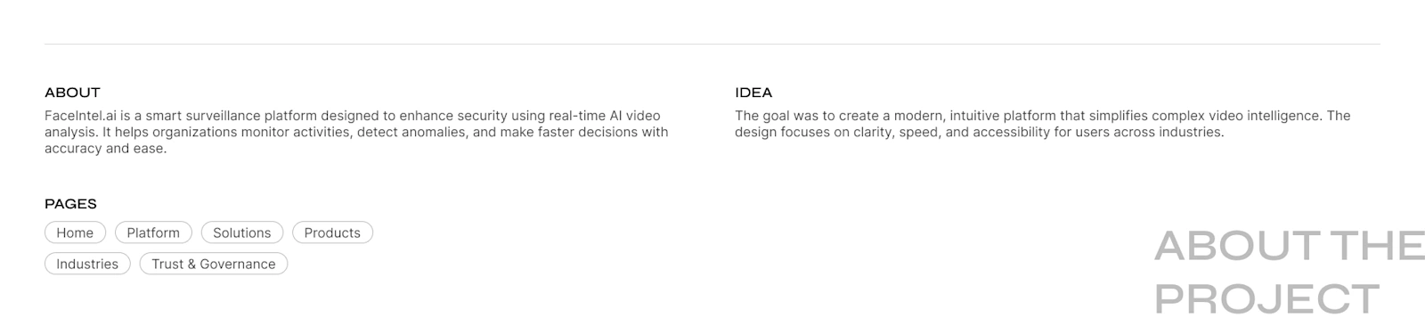 FaceIntel — project visual 1