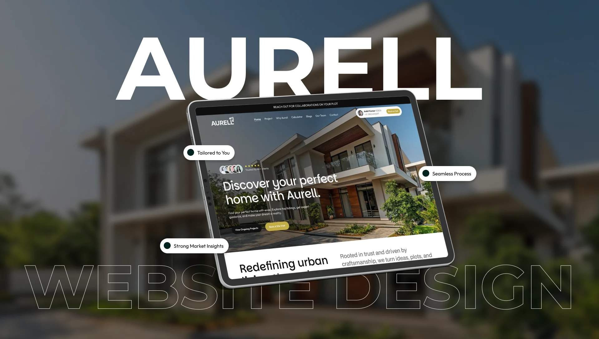 Aurell premium real estate website design overview