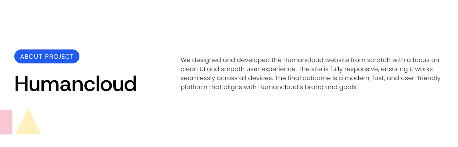 Humancloud — project visual 2