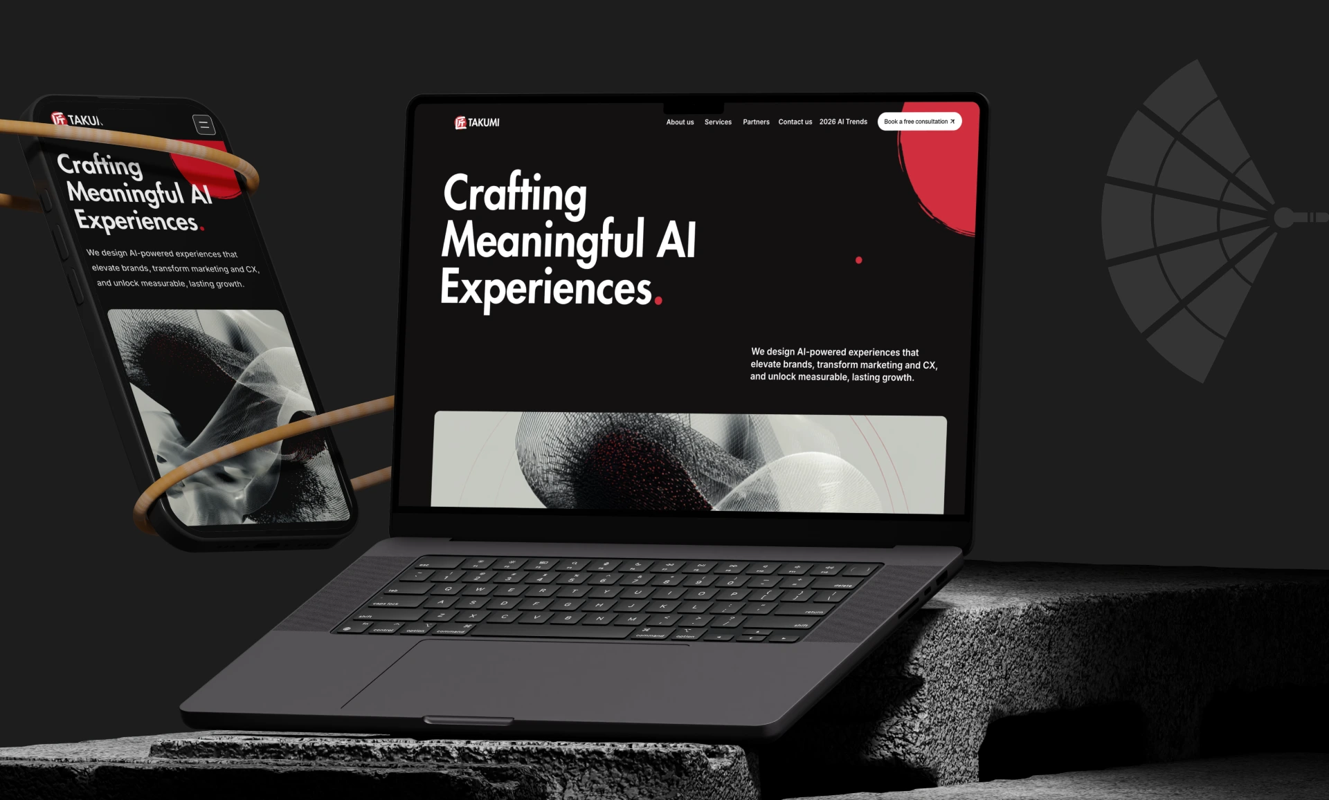 Takumi — Team and philosophy section